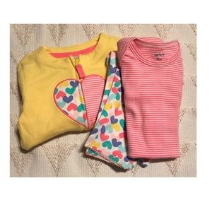 Carters 3PC set baby girl 9M